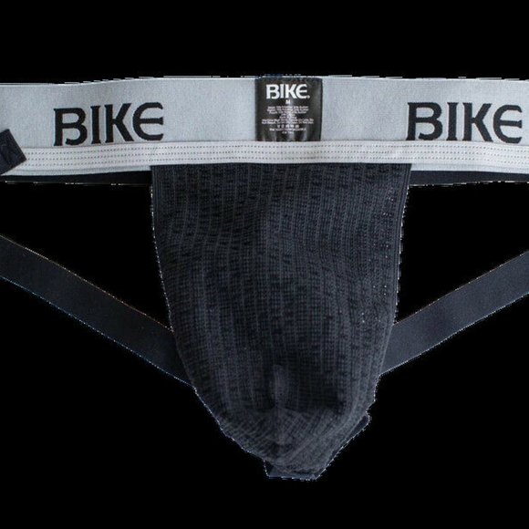 COPY - NOS ORIGINAL BIKE 2XL BLACK SWIM AND TRACK JOCK STRAP 2" WAISTBAND FITS … - Picture 2 of 3